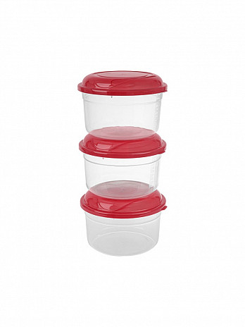 Conj. 3 Potes redondos altos 600mL (CM-306)