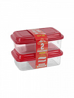 Conj. 2 Potes retangulares 850mL (fita) (CR-209F)