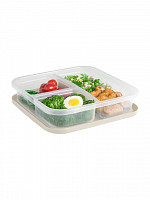 Pote Quadrado c/ 3 Divisórias (PEQ-30)