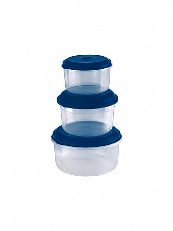 Conj. Potes redondos altos 1L/600mL/400mL  (CM-164)