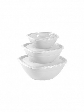 Conj. 3 Bowls c/ Tampa (PMG) 1,28L/700ML/300ML (KBW-03)