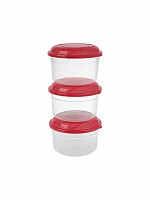 Conj. 3 Potes redondos altos 600mL (CM-306)