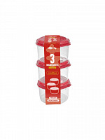 Conj. 3 Potes redondos altos 400mL (fita) (CM-304F)