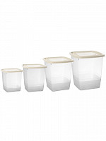 Conj. Organizadores quad. Altos Home 3,75L/1,95L/1L/625ML (CQAH-04)
