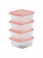 Conj. 4 Organizadores quadrados Home 230mL (CQH-402)