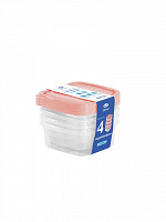 Conj. 4 Organizadores quadrados Home 230mL (CQH-402)