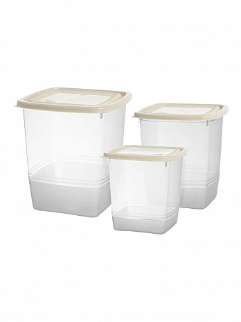 Conj. Organizadores quadrados Altos Home 1,95L/1L/625mL (CQAH-216)
