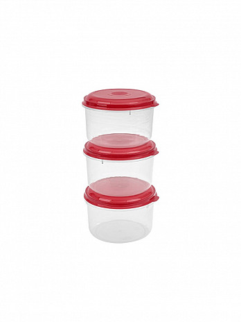 Conj. 3 Potes redondos altos 400mL (CM-304)