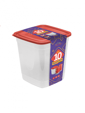 Kit 10 Organizadores quad. Home - 3,75L/4x 380mL/5x 230mL (KPH-10)
