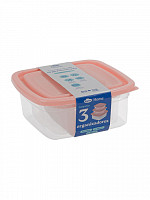 Conj. Organizadores quadrados Home 690mL/380mL/230mL (CQH-742)