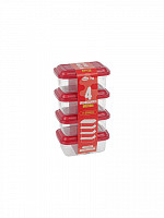 Conj. 4 Potes retangulares 250mL (fita) (CR-402F)