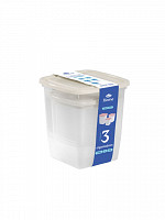 Conj. Organizadores quadrados Altos Home 1,95L/1L/625mL (CQAH-216)