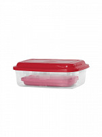 Conj. Potes retangulares 850mL/400mL/250mL (fita) (CR-942F)