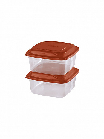 Conj. 2 Potes quadrados 700mL (CQ-207)