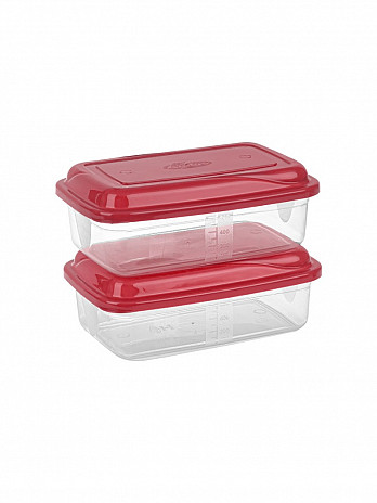 Conj. 2 Potes retangulares 850mL  (CR-209)