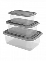 Conj. Organizadores Retangulares Home 1,47L/850mL/460mL (CRH-1595)