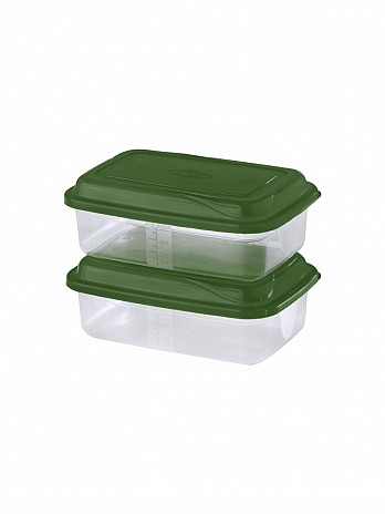 Conj. 2 Potes retangulares 850mL  (CR-209)