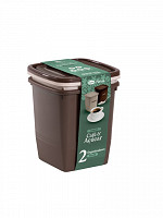 Conj. 2 Organizadores quadrados Altos 1,95L (Café/Açúcar) (CQAL-220)