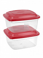 Conj. 2 Potes quadrados 1,5L (CQ-215)