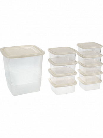 Kit 10 Organizadores quad. Home - 3,75L/4x 380mL/5x 230mL (KPH-10)