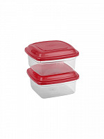 Conj. 2 Potes quadrados 700mL (CQ-207)