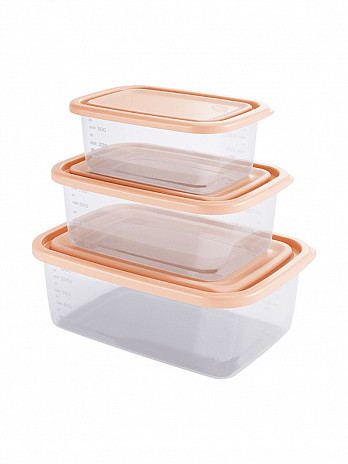 Conj. Organizadores Retangulares Home 1,47L/850mL/460mL (CRH-1595)