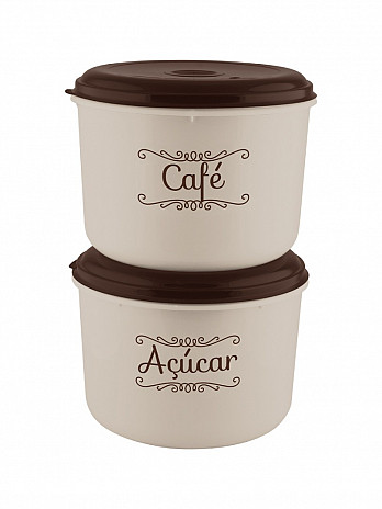 Conj. 2 Potes redondos altos 2L (mantimentos) (CML-22)