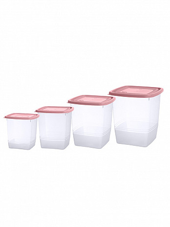 Conj. Organizadores quad. Altos Home 3,75L/1,95L/1L/625ML (CQAH-04)